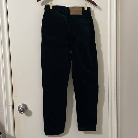 Liz Claiborne Dark Green Velour Pants Size 8P - Picture 2 of 7